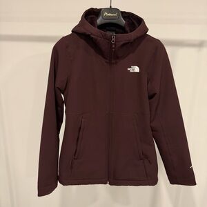 *Like New* The North Face Burgundy Fleece Hoodie Jacket